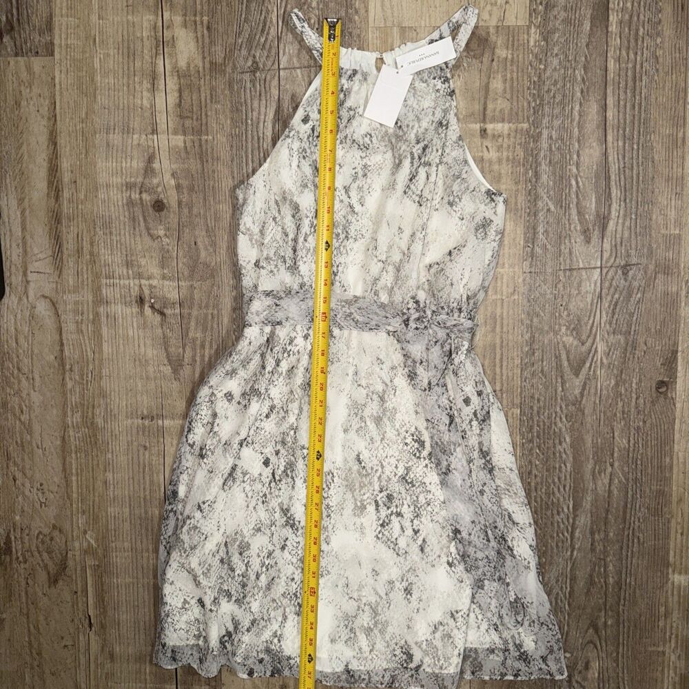 Banana Republic Dress Size 4 NWT Snake Print Lined Halter Tie Belt - Picture 3 of 5